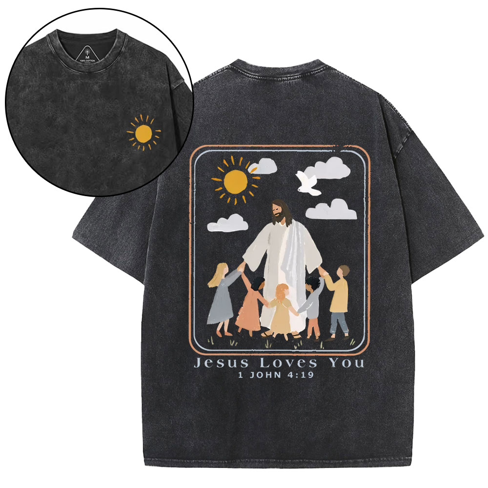 New-Sample Christian Washed T-Shirt双面原件31.95 Sale - GuidingCross