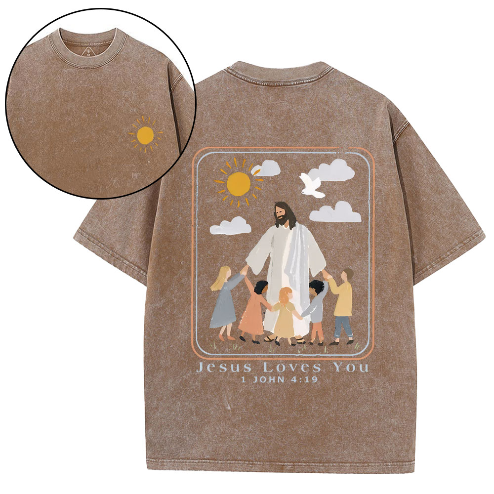 New-Sample Christian Washed T-Shirt双面原件31.95 Sale - GuidingCross