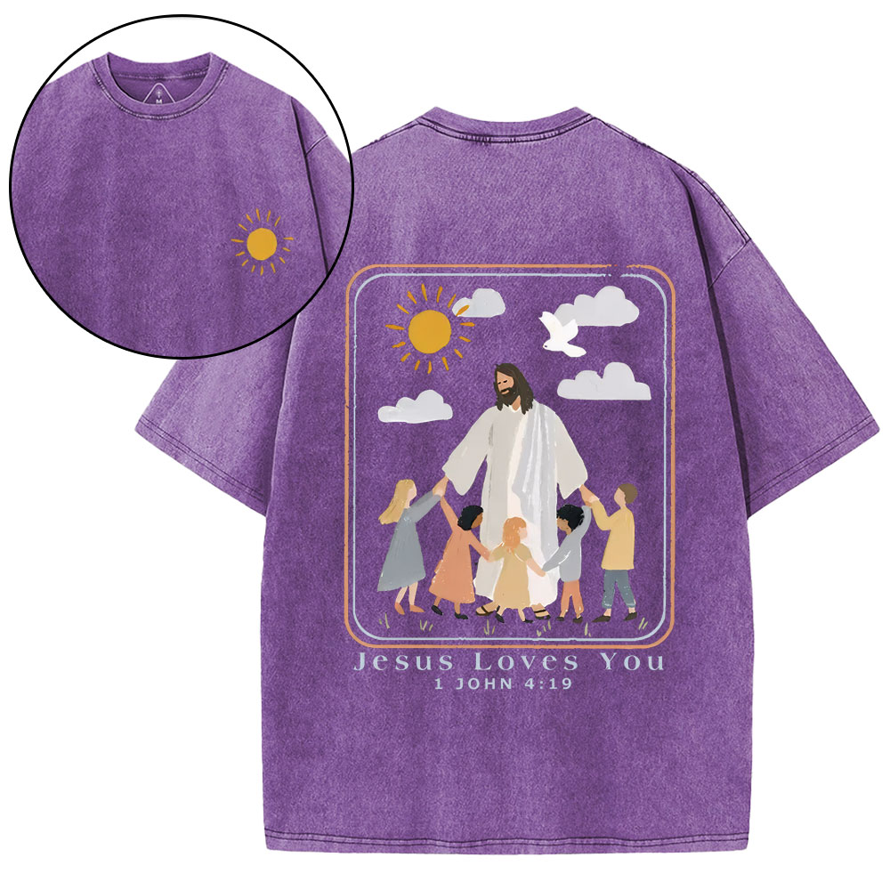 New-Sample Christian Washed T-Shirt双面原件31.95 Sale - GuidingCross