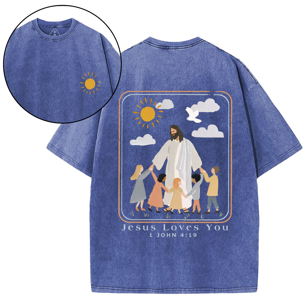 New-Sample Christian Washed T-Shirt双面原件31.95 Sale - GuidingCross