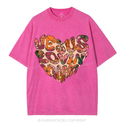 Jesus Lovin' Mama Christian Washed T-Shirt