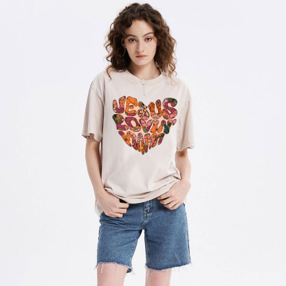 Jesus Lovin' Mama Christian Washed T-Shirt