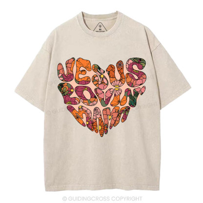 Jesus Lovin' Mama Christian Washed T-Shirt