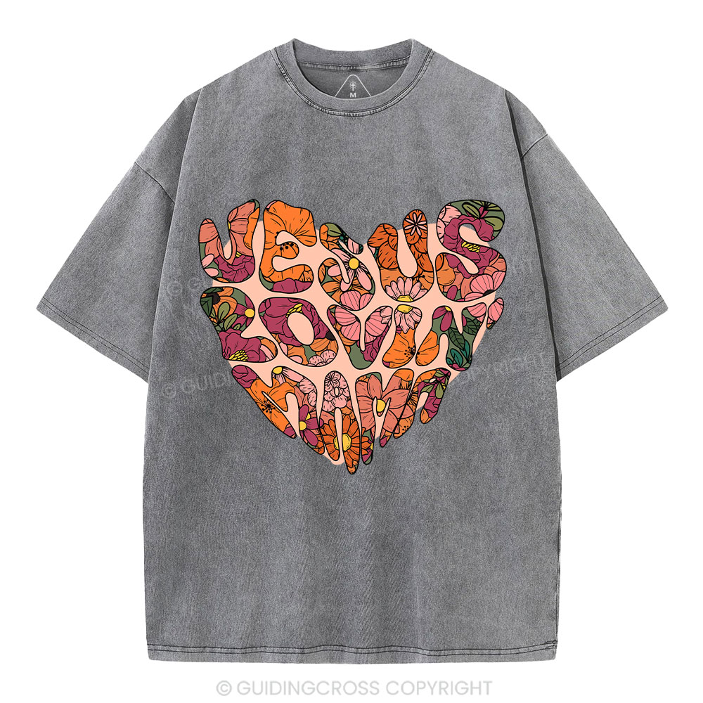 Jesus Lovin' Mama Christian Washed T-Shirt