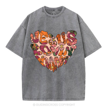 Jesus Lovin' Mama Christian Washed T-Shirt