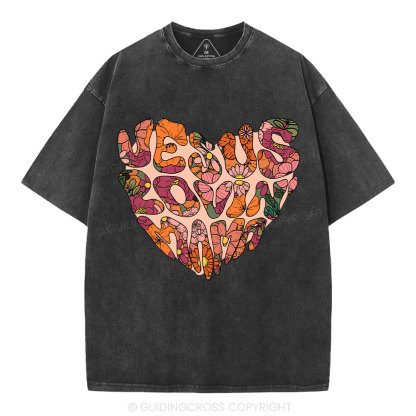 Jesus Lovin' Mama Christian Washed T-Shirt