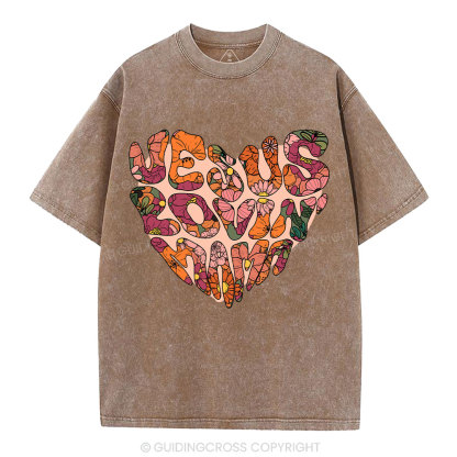 Jesus Lovin' Mama Christian Washed T-Shirt