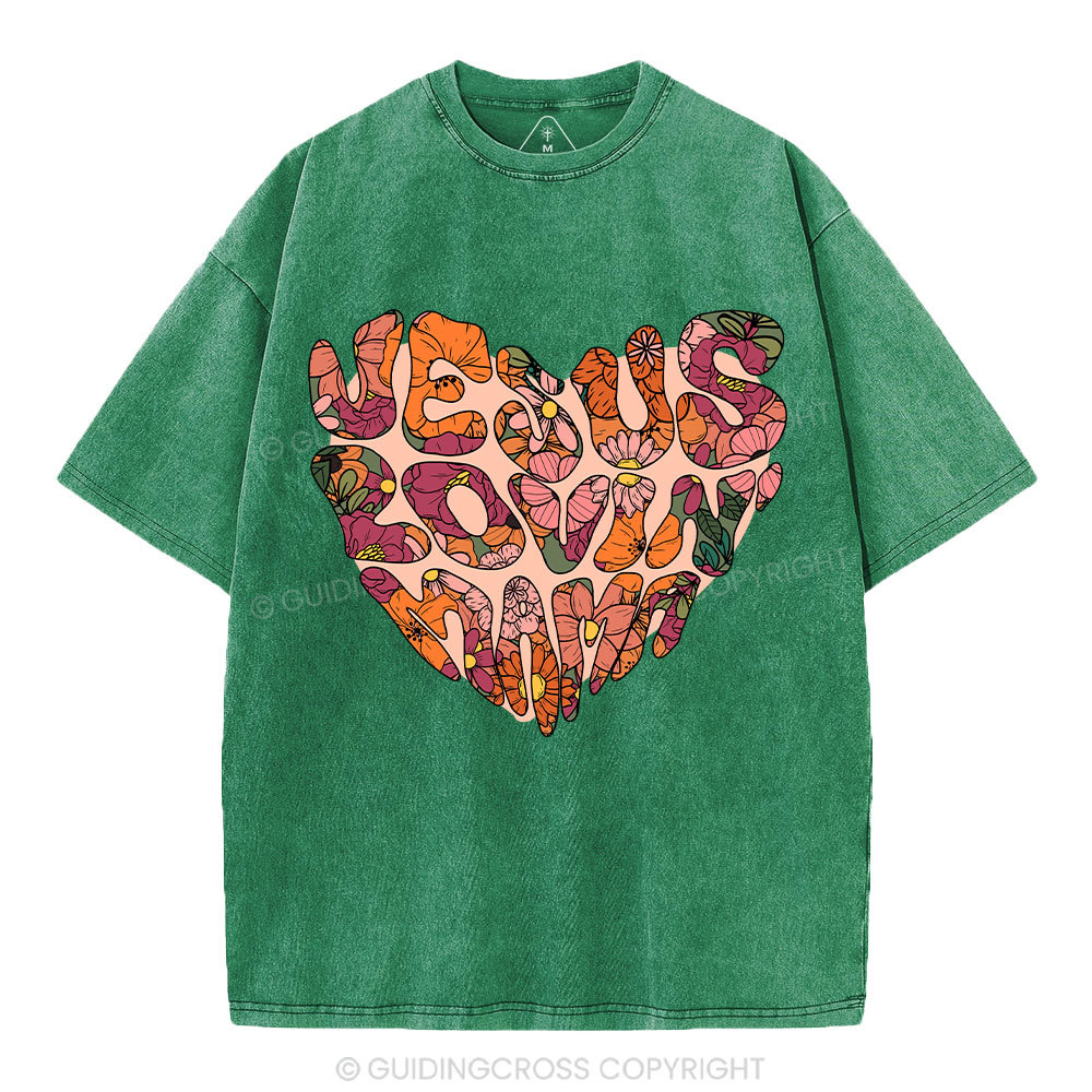 Jesus Lovin' Mama Christian Washed T-Shirt