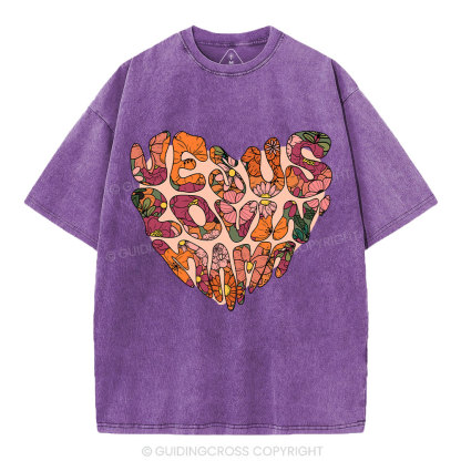 Jesus Lovin' Mama Christian Washed T-Shirt