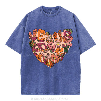 Jesus Lovin' Mama Christian Washed T-Shirt