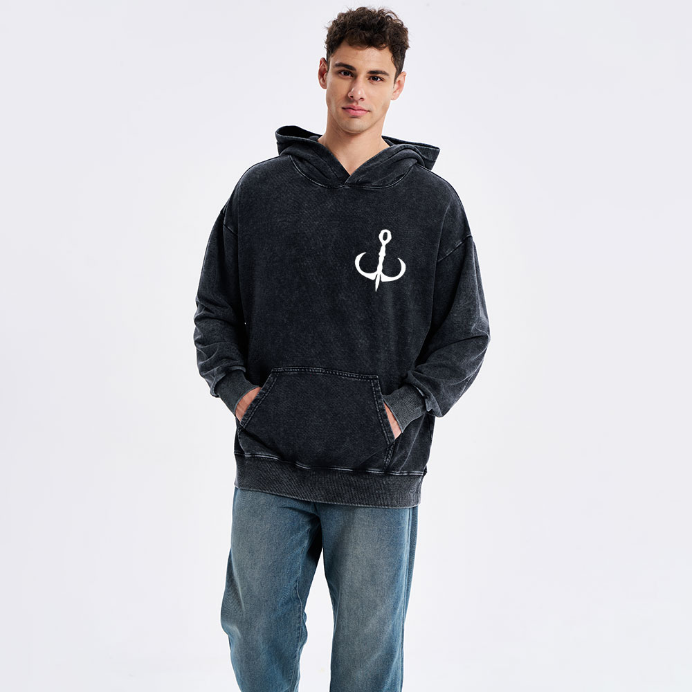 Jesus Made Me A Fisher Of Man Christian Washed Hoodie 