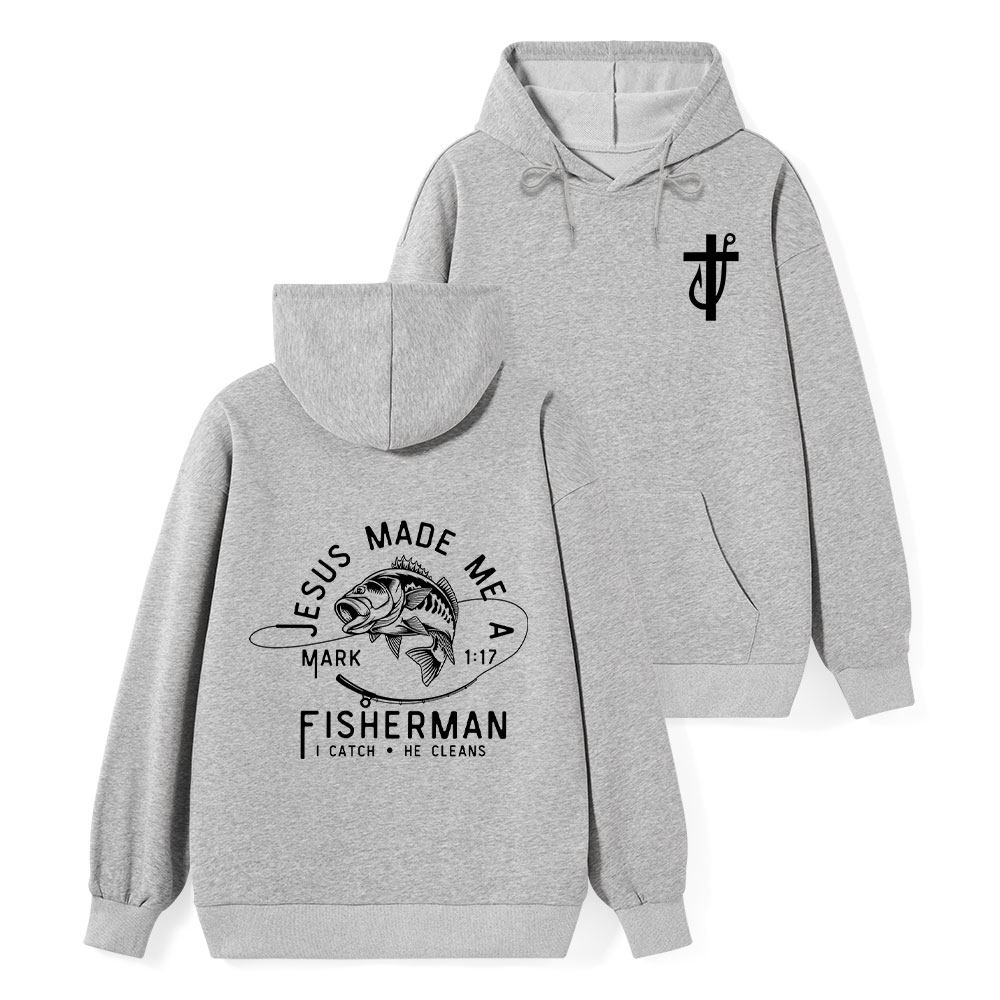 Jesus Made Me A Fisherman Hoodie Sale - GuidingCross