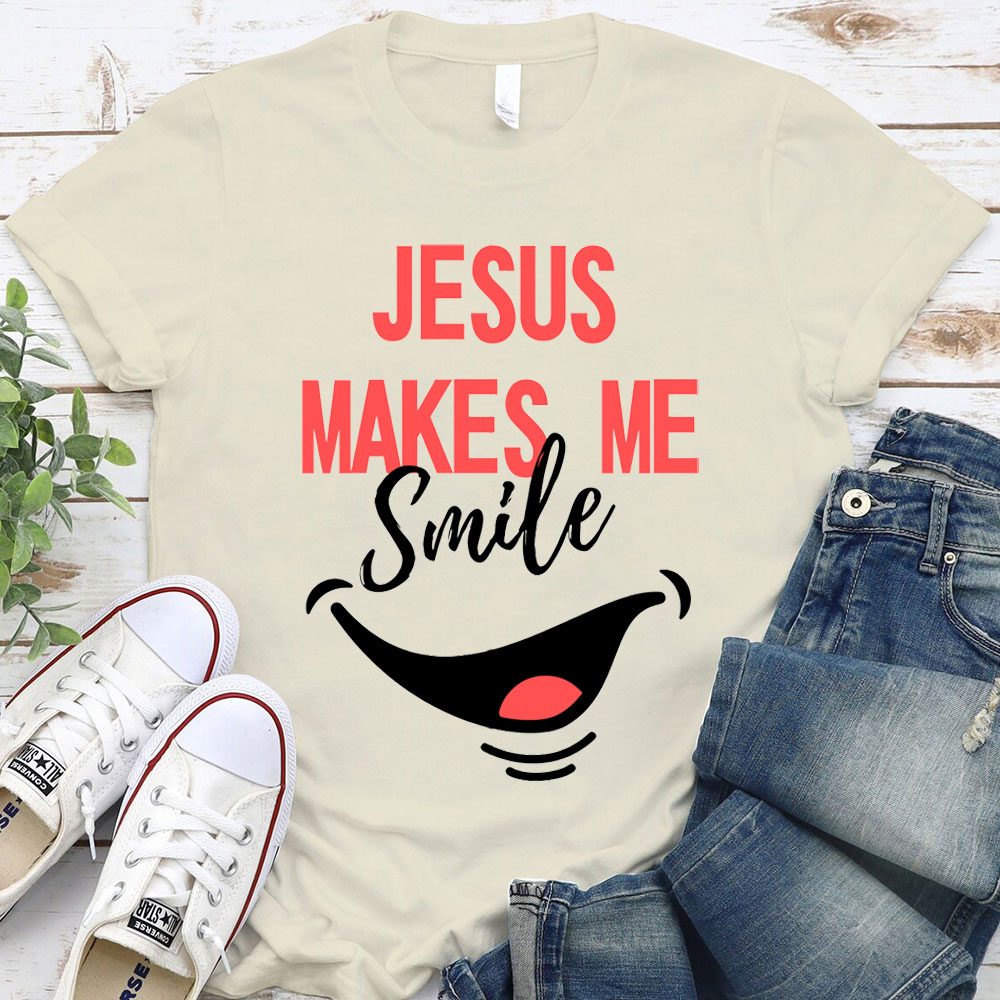 Jesus Make Me Smile Christian T-Shirt