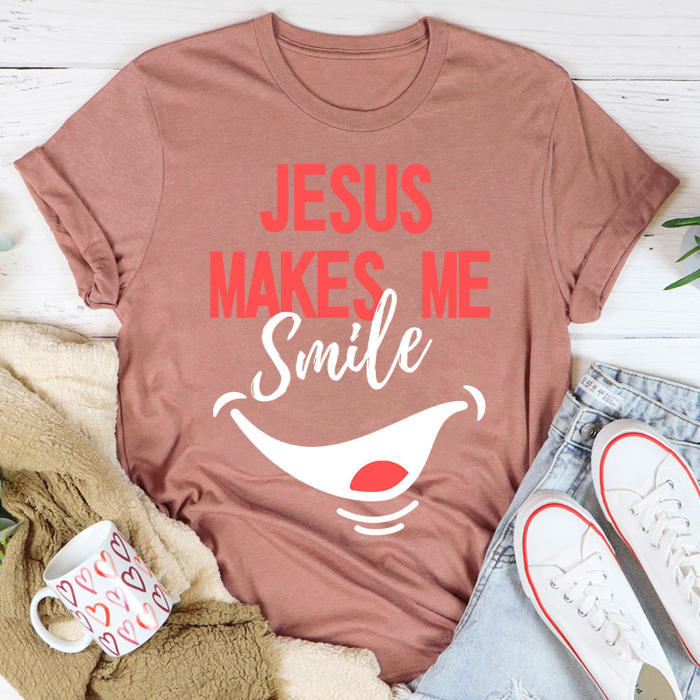 Jesus Make Me Smile Christian T-Shirt