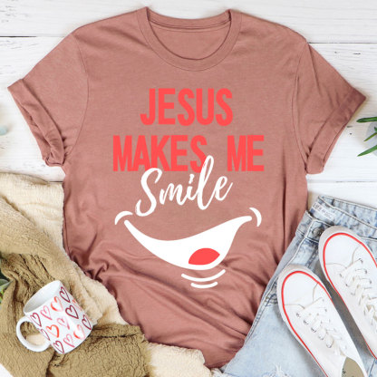 Jesus Make Me Smile Christian T-Shirt