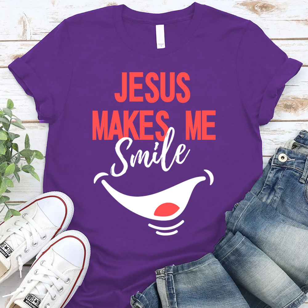 Jesus Make Me Smile Christian T-Shirt