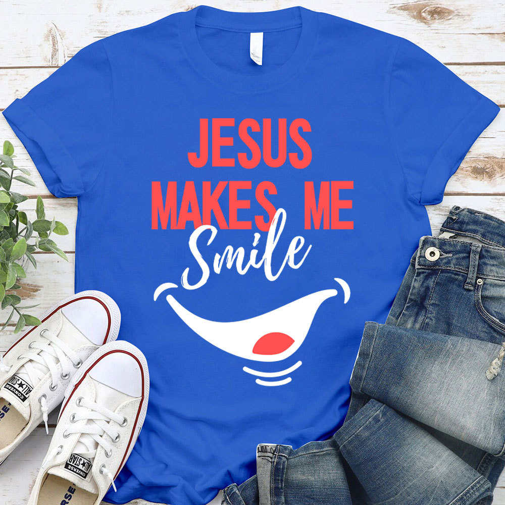 Jesus Make Me Smile Christian T-Shirt