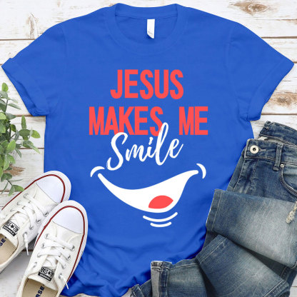 Jesus Make Me Smile Christian T-Shirt
