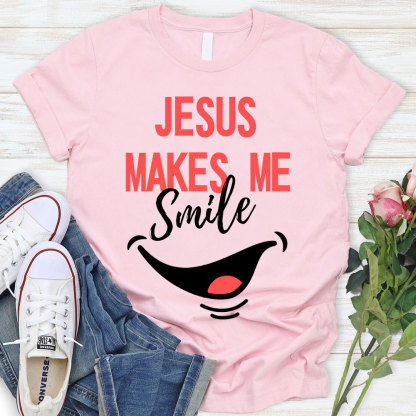 Jesus Make Me Smile Christian T-Shirt