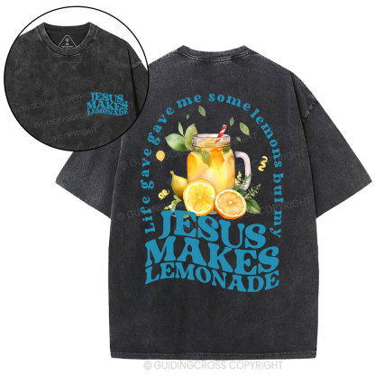 Jesus Makes Lemonade Christian Washed T-Shirt