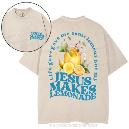 Jesus Makes Lemonade Christian Washed T-Shirt