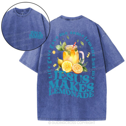 Jesus Makes Lemonade Christian Washed T-Shirt
