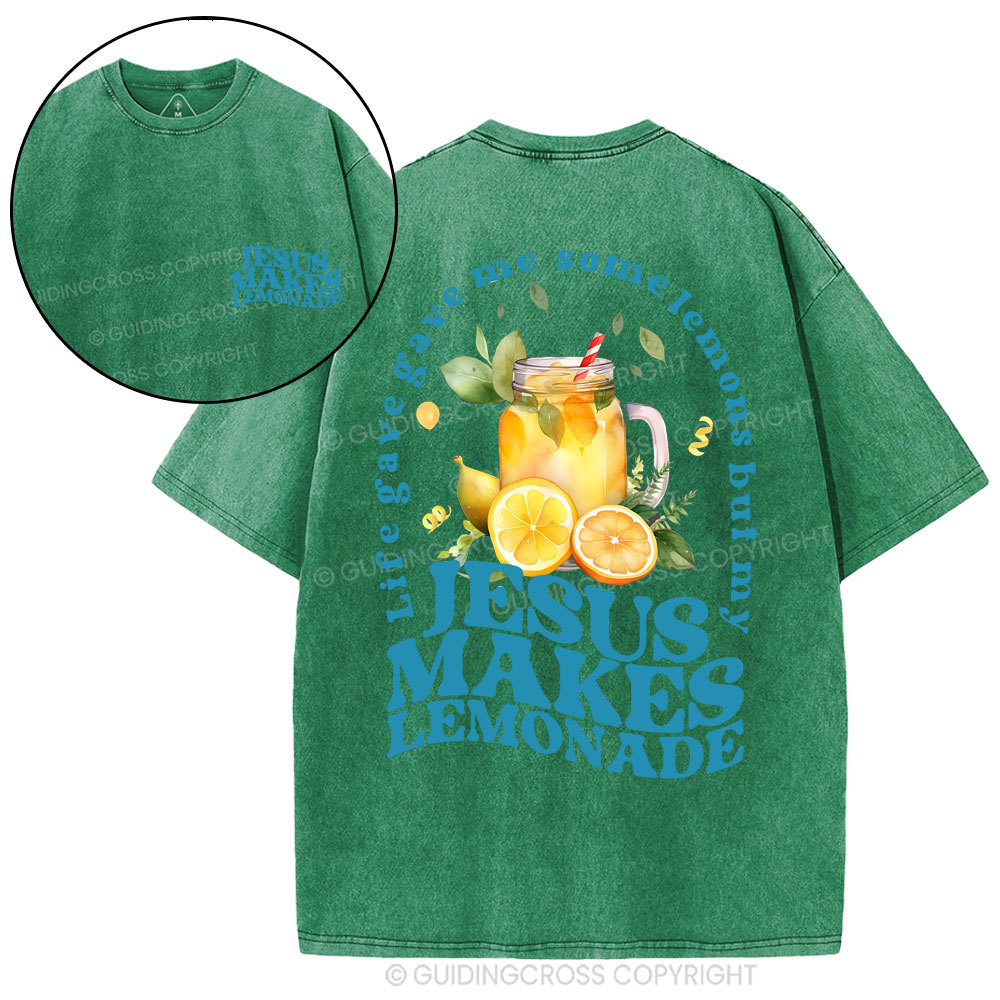 Jesus Makes Lemonade Christian Washed T-Shirt