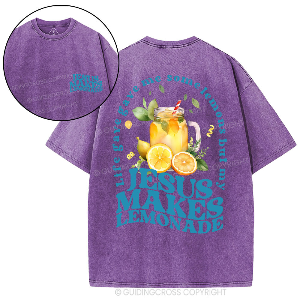 Jesus Makes Lemonade Christian Washed T-Shirt