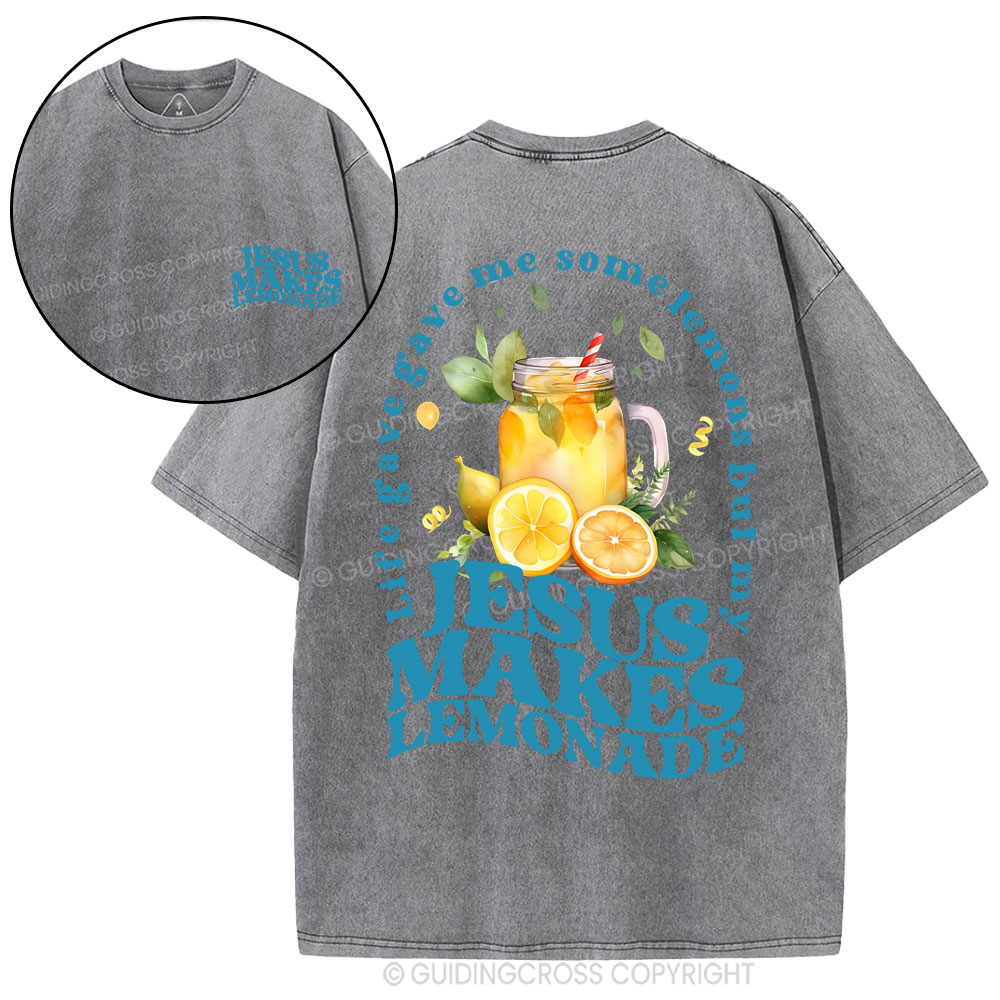 Jesus Makes Lemonade Christian Washed T-Shirt