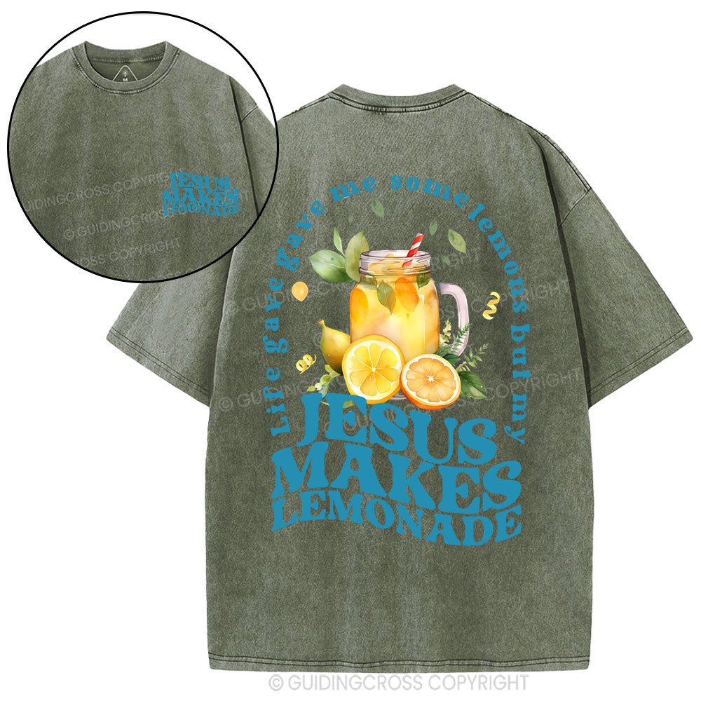 Jesus Makes Lemonade Christian Washed T-Shirt