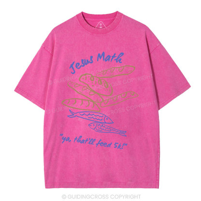 Jesus Math Christian Washed T-Shirt