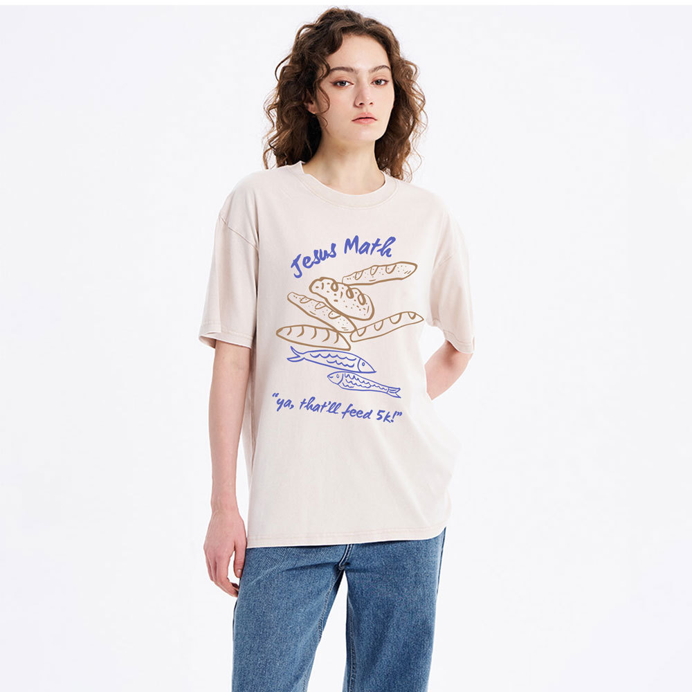 Jesus Math Christian Washed T-Shirt