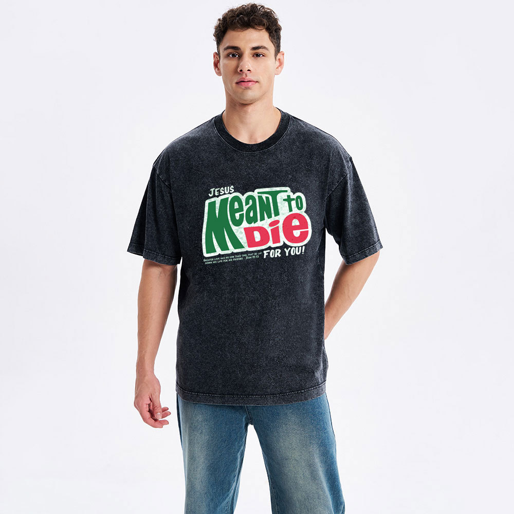 Jesus Meant To Die For You Christian Washed T-Shirt