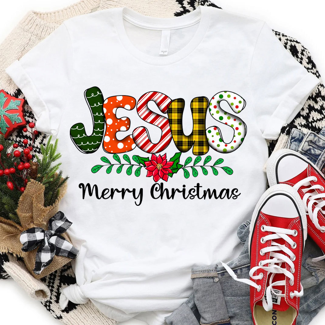 Jesus Merry Christmas Christian T-Shirt