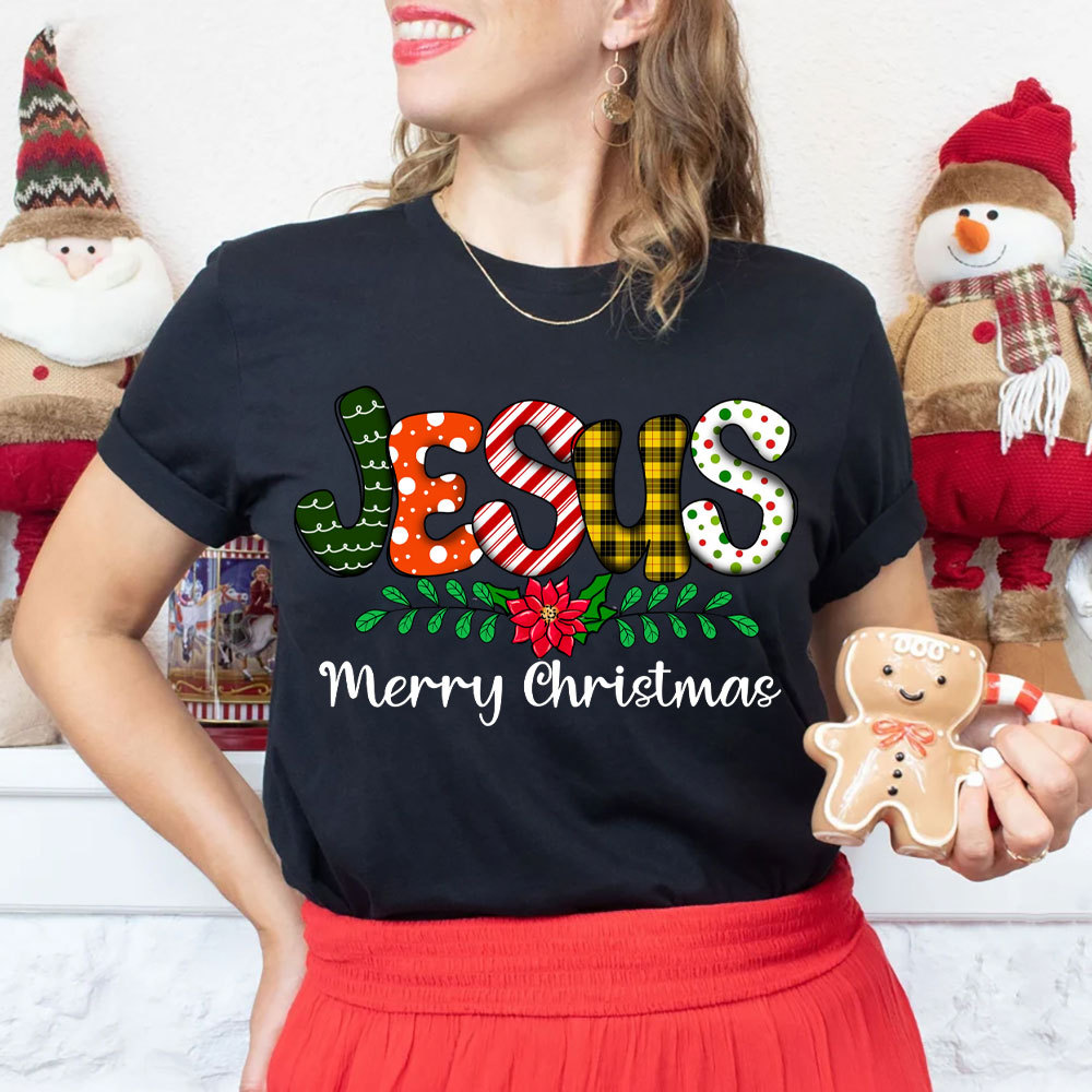 Jesus Merry Christmas Christian T-Shirt