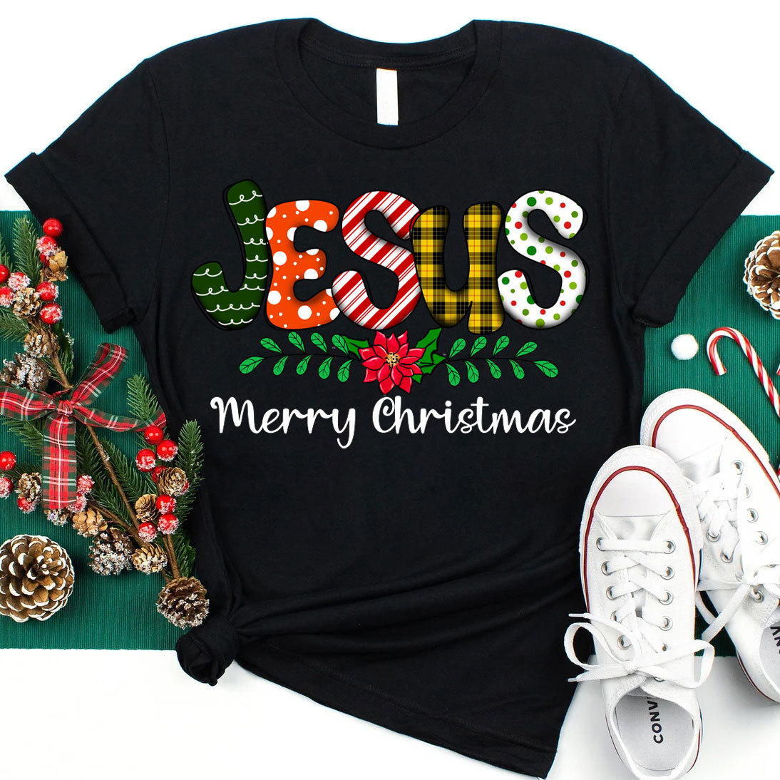 Jesus Merry Christmas Christian T-Shirt