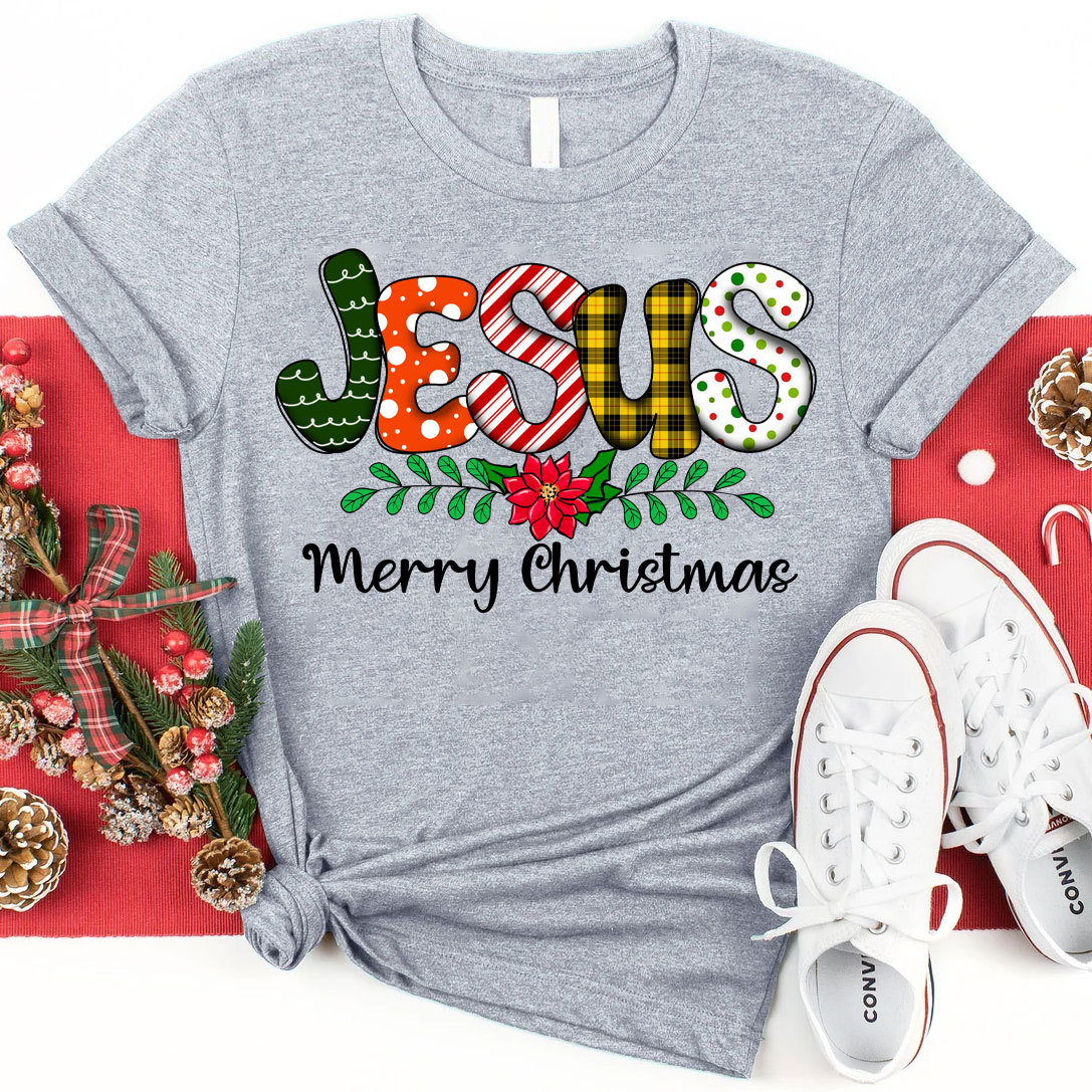Jesus Merry Christmas Christian T-Shirt