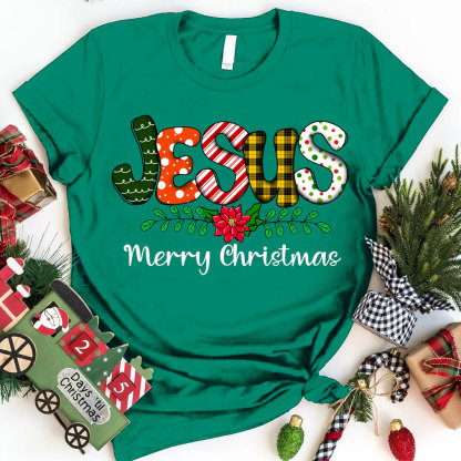 Jesus Merry Christmas Christian T-Shirt