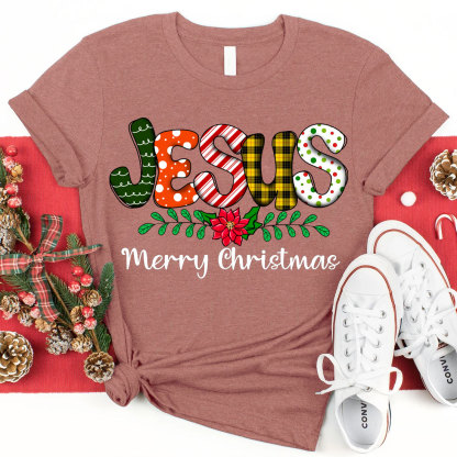 Jesus Merry Christmas Christian T-Shirt