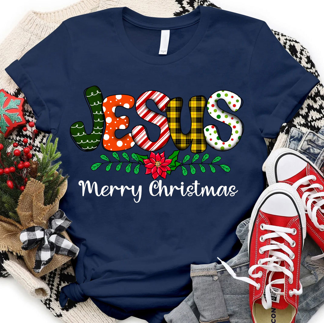 Jesus Merry Christmas Christian T-Shirt