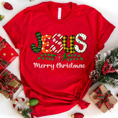 Jesus Merry Christmas Christian T-Shirt