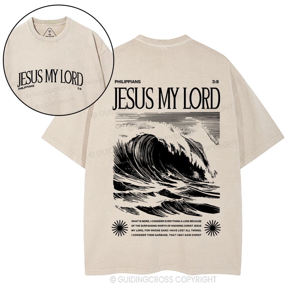 Jesus My Lord Christian Washed T-Shirt