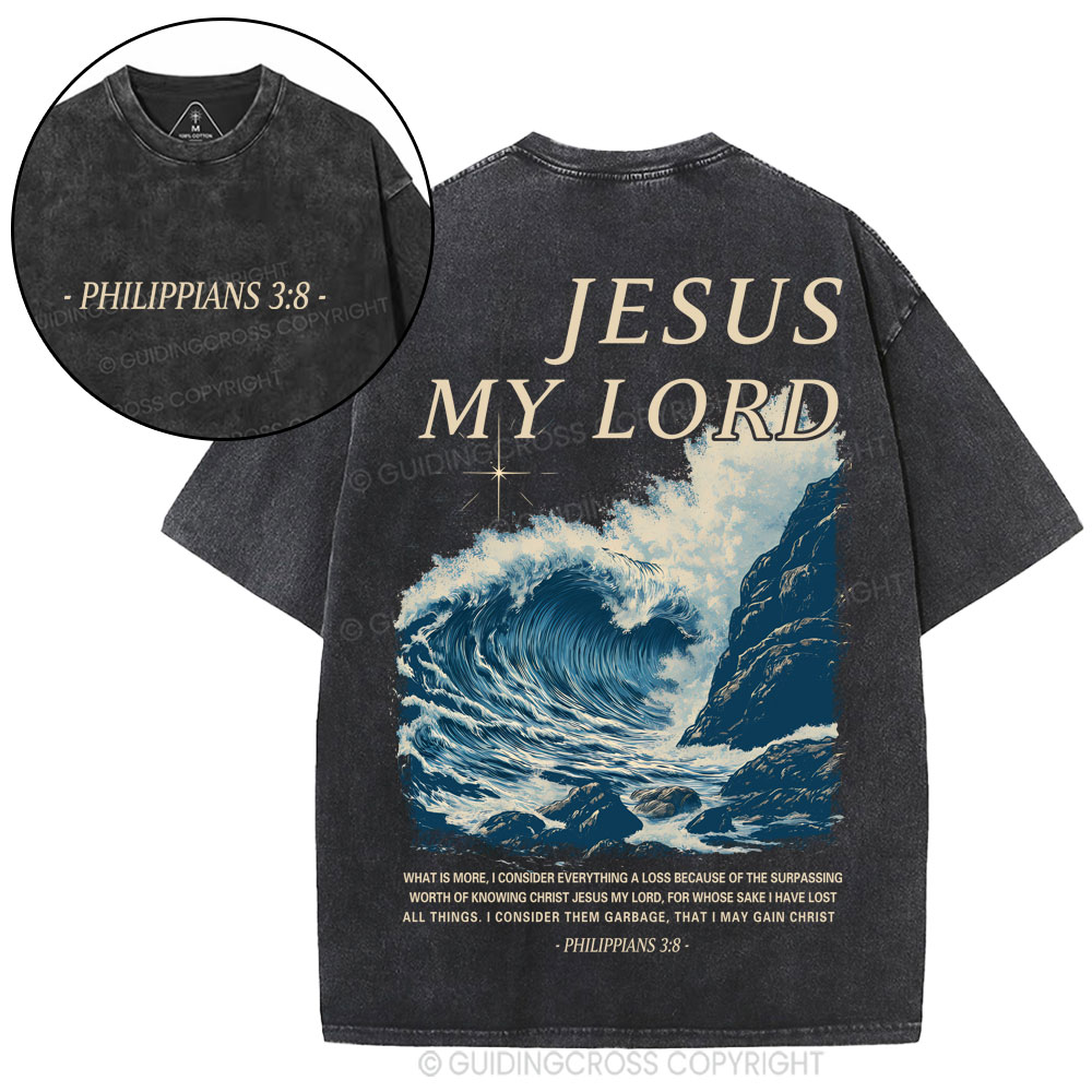 Jesus My Lord Christian Washed T-Shirt