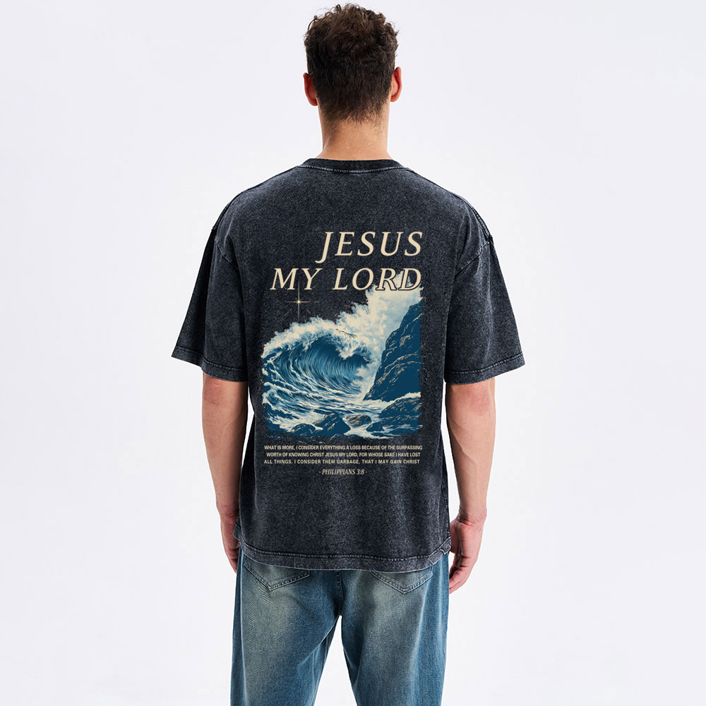 Jesus My Lord Christian Washed T-Shirt