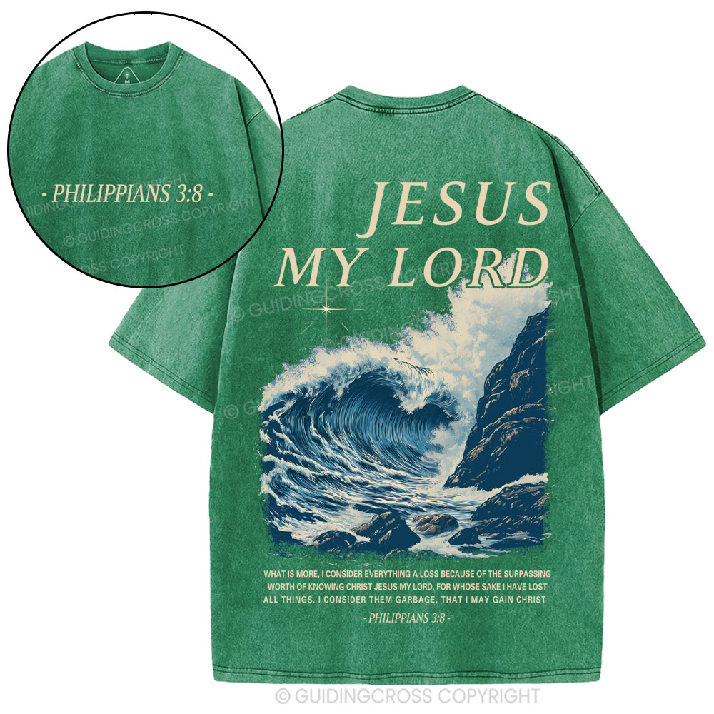 Jesus My Lord Christian Washed T-Shirt