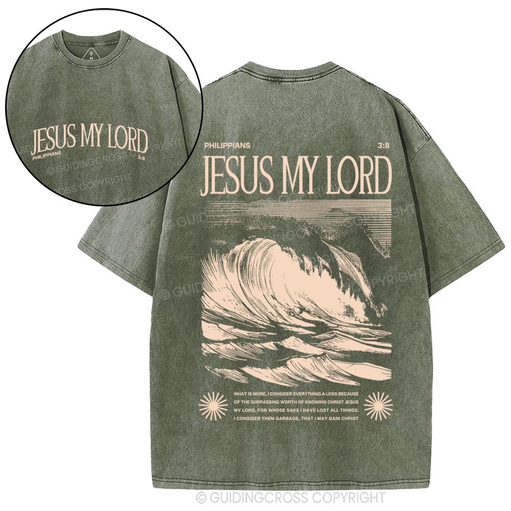 Jesus My Lord Christian Washed T-Shirt