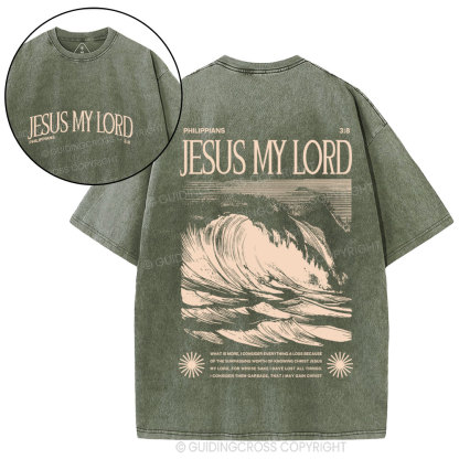 Jesus My Lord Christian Washed T-Shirt
