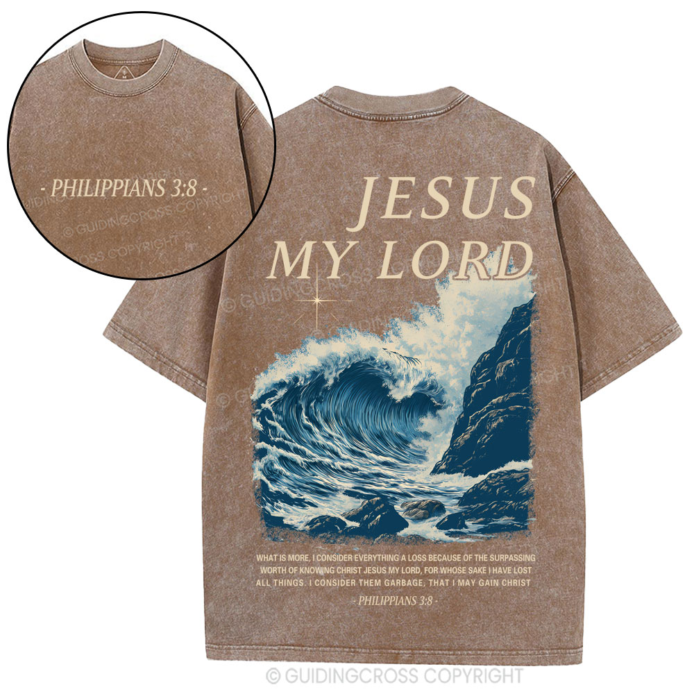 Jesus My Lord Christian Washed T-Shirt