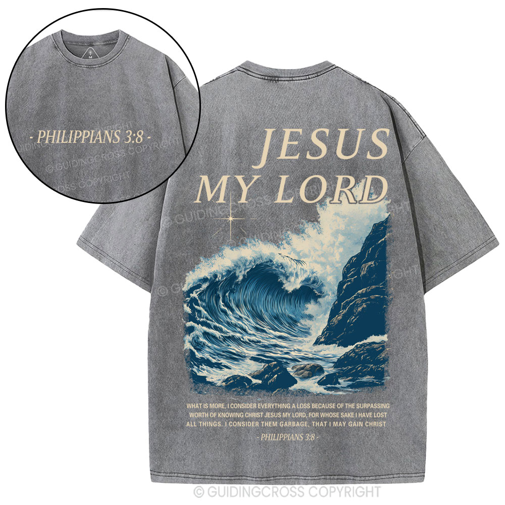 Jesus My Lord Christian Washed T-Shirt
