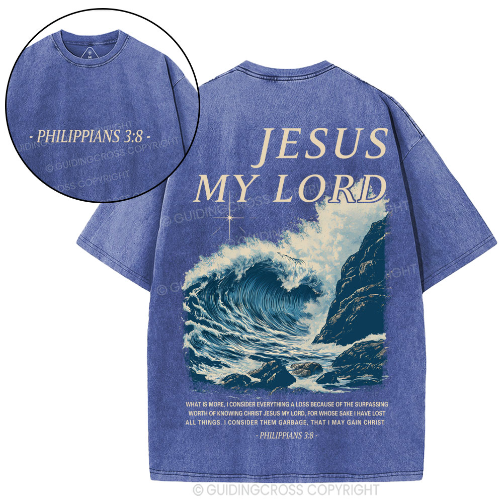 Jesus My Lord Christian Washed T-Shirt
